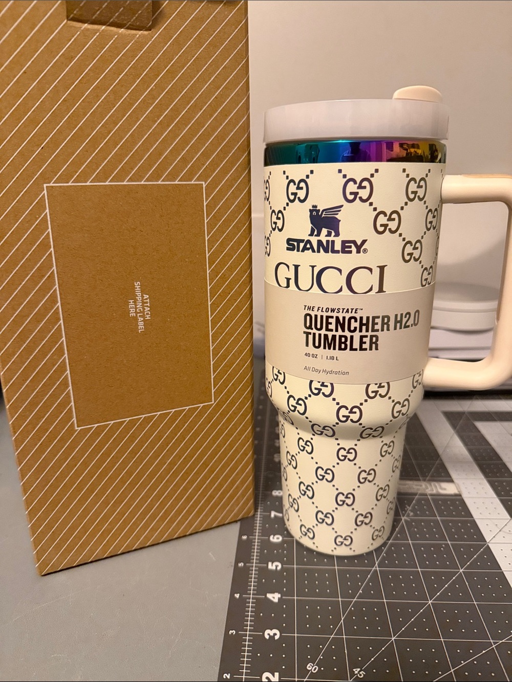 Quencher H2.0 Tumbler - White GG Print